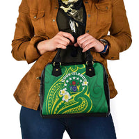 Cook Islands Happy Constitution Day Shoulder Handbag Pattern Tribal Art LT05 - Polynesian Pride