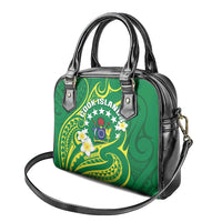 Cook Islands Happy Constitution Day Shoulder Handbag Pattern Tribal Art LT05 - Polynesian Pride