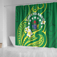 Cook Islands Happy Constitution Day Shower Curtain Pattern Tribal Art LT05 - Polynesian Pride