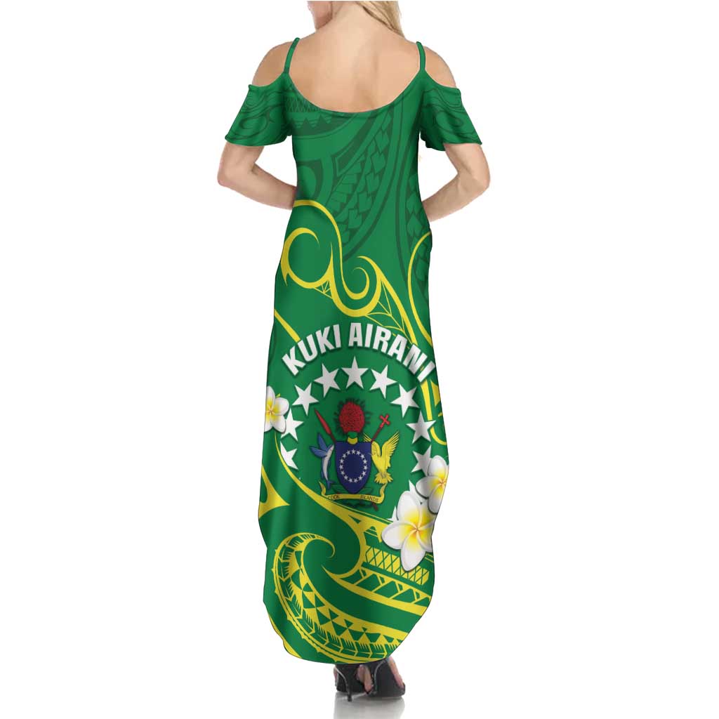 Cook Islands Happy Constitution Day Summer Maxi Dress Pattern Tribal Art LT05 - Polynesian Pride