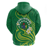 Cook Islands Happy Constitution Day Zip Hoodie Pattern Tribal Art LT05 - Polynesian Pride