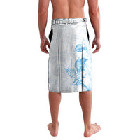 Polynesia Hammerhead Shark Lavalava Tropical Flowers Tribal Pattern Blue LT05 - Polynesian Pride