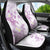 Polynesia Hammerhead Shark Car Seat Cover Tropical Flowers Tribal Pattern Lavender