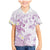 Polynesia Hammerhead Shark Family Matching Mermaid Dress and Hawaiian Shirt Tropical Flowers Tribal Pattern Lavender