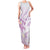 Polynesia Hammerhead Shark Family Matching Tank Maxi Dress and Hawaiian Shirt Tropical Flowers Tribal Pattern Lavender