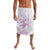 Polynesia Hammerhead Shark Lavalava Tropical Flowers Tribal Pattern Lavender