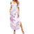 Polynesia Hammerhead Shark Summer Maxi Dress Tropical Flowers Tribal Pattern Lavender