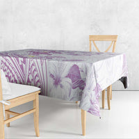 Polynesia Hammerhead Shark Tablecloth Tropical Flowers Tribal Pattern Lavender LT05 - Polynesian Pride