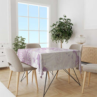 Polynesia Hammerhead Shark Tablecloth Tropical Flowers Tribal Pattern Lavender LT05 - Polynesian Pride