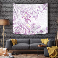 Polynesia Hammerhead Shark Tapestry Tropical Flowers Tribal Pattern Lavender LT05 - Polynesian Pride