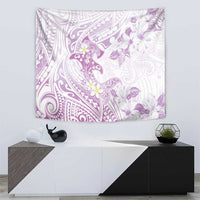 Polynesia Hammerhead Shark Tapestry Tropical Flowers Tribal Pattern Lavender LT05 - Polynesian Pride