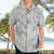 Polynesia Hammerhead Shark Hawaiian Shirt Tropical Flowers Tribal Pattern White