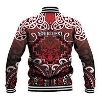 Personalised New Zealand Aotearoa Baseball Jacket Te Reo Maori Ake Ake Ake LT05 - Polynesian Pride