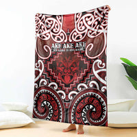 New Zealand Aotearoa Blanket Te Reo Maori Ake Ake Ake LT05 - Polynesian Pride