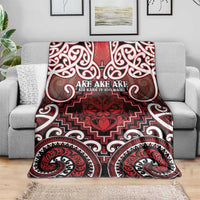 New Zealand Aotearoa Blanket Te Reo Maori Ake Ake Ake LT05 - Polynesian Pride