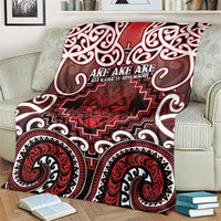 New Zealand Aotearoa Blanket Te Reo Maori Ake Ake Ake LT05 - Polynesian Pride