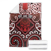 New Zealand Aotearoa Blanket Te Reo Maori Ake Ake Ake LT05 - Polynesian Pride