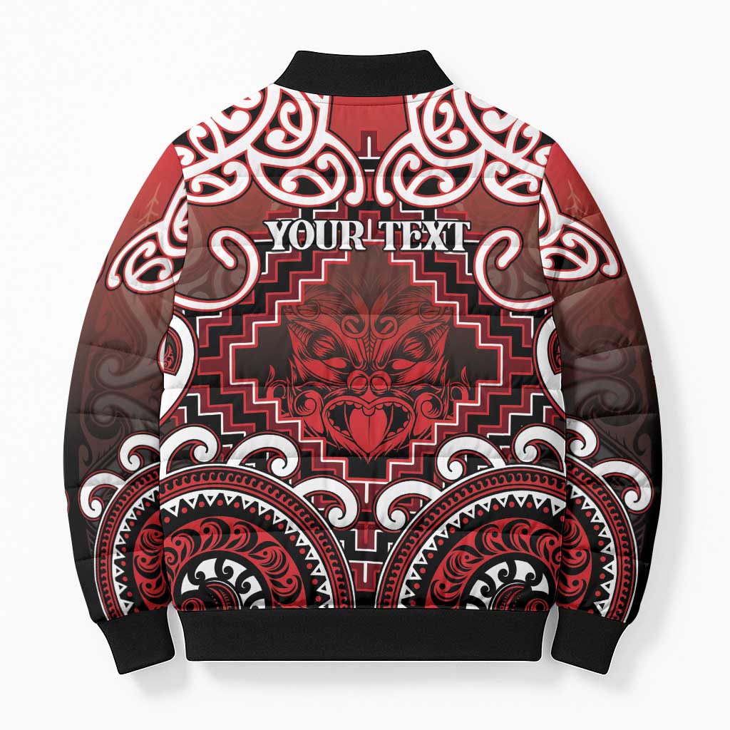 Personalised New Zealand Aotearoa Bomber Puffer Jacket Te Reo Maori Ake Ake Ake LT05 - Polynesian Pride