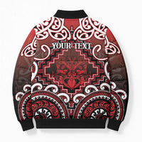 Personalised New Zealand Aotearoa Bomber Puffer Jacket Te Reo Maori Ake Ake Ake LT05 - Polynesian Pride