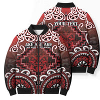 Personalised New Zealand Aotearoa Bomber Puffer Jacket Te Reo Maori Ake Ake Ake LT05 - Polynesian Pride