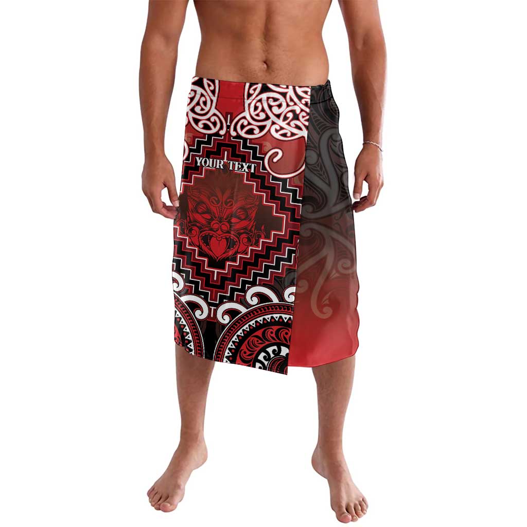 Personalised New Zealand Aotearoa Lavalava Te Reo Maori Ake Ake Ake LT05 Red - Polynesian Pride