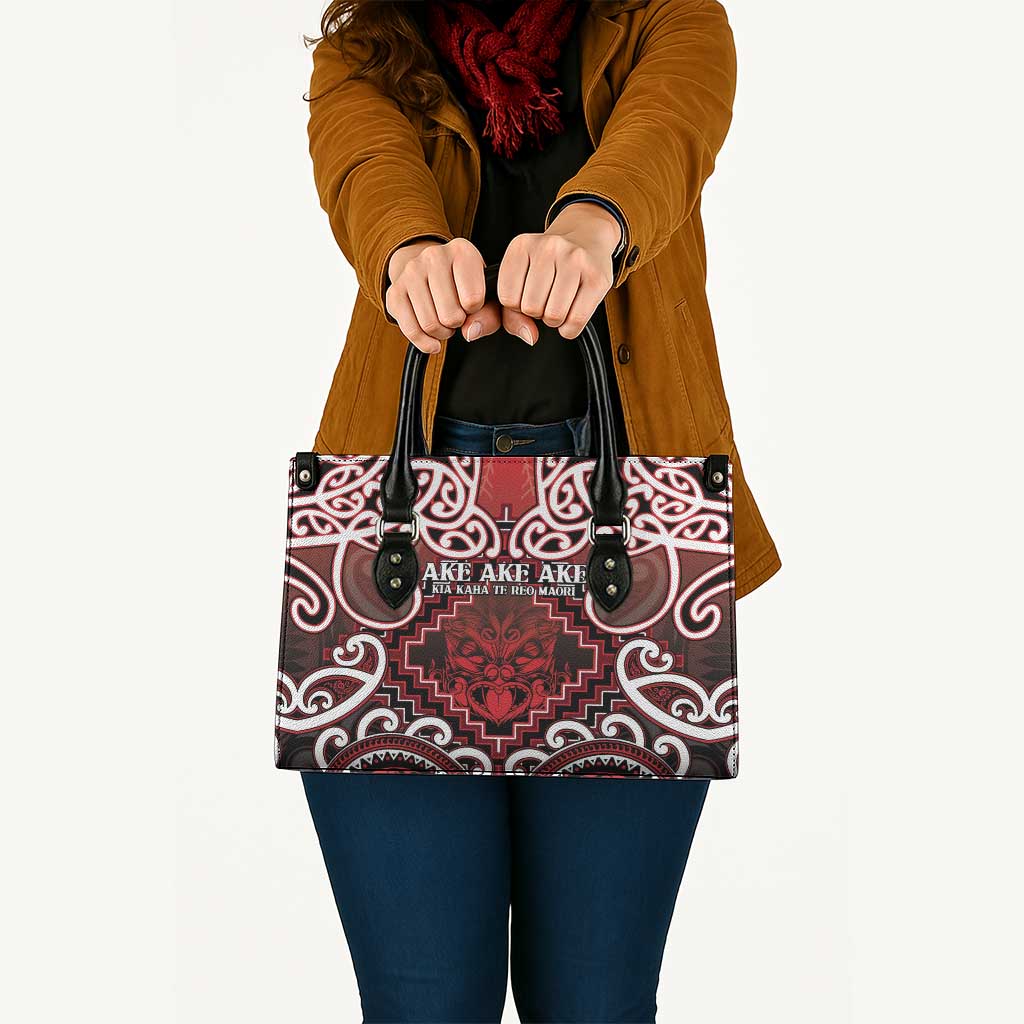 New Zealand Aotearoa Leather Bag Te Reo Maori Ake Ake Ake LT05 - Polynesian Pride