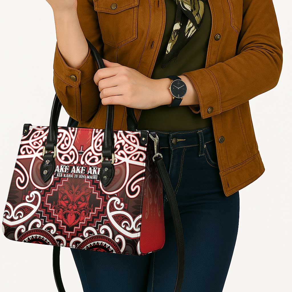 New Zealand Aotearoa Leather Bag Te Reo Maori Ake Ake Ake LT05 - Polynesian Pride