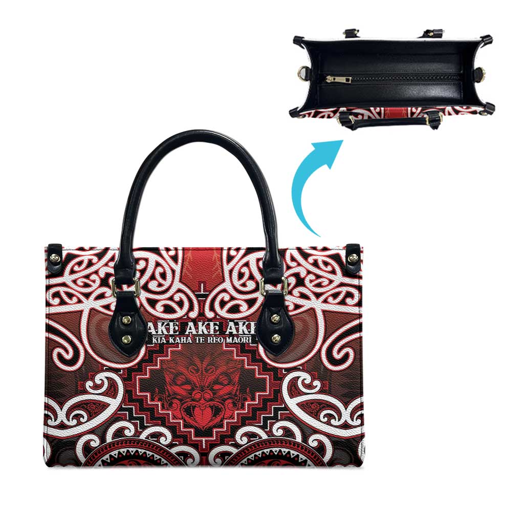 New Zealand Aotearoa Leather Bag Te Reo Maori Ake Ake Ake LT05 - Polynesian Pride