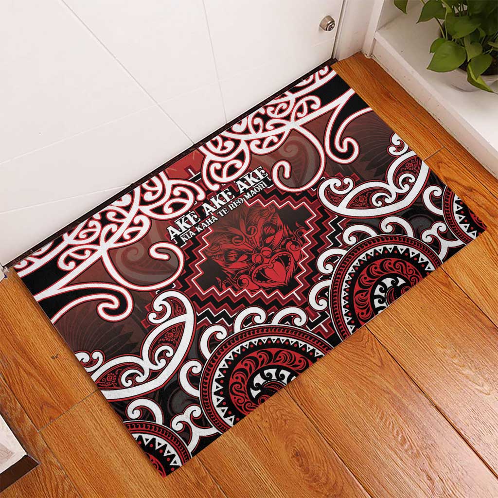 New Zealand Aotearoa Rubber Doormat Te Reo Maori Ake Ake Ake LT05 - Polynesian Pride