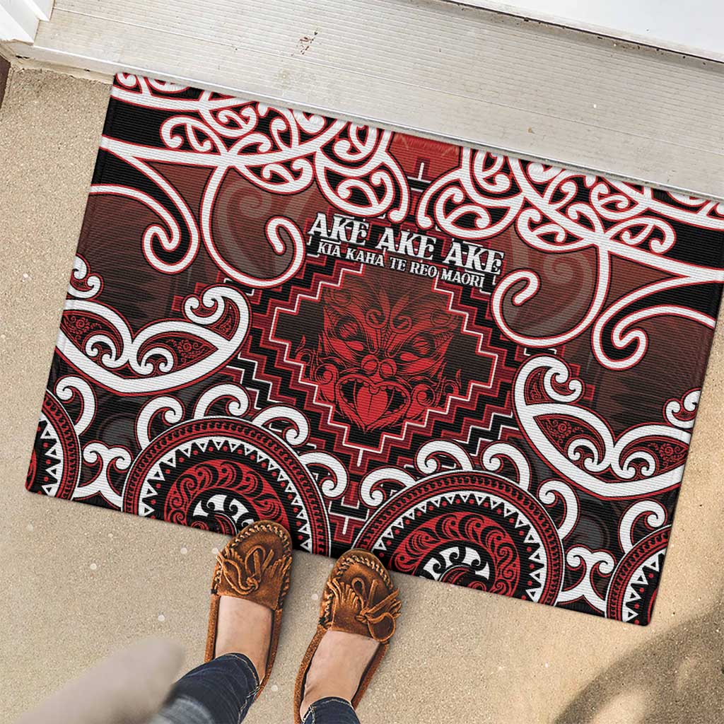 New Zealand Aotearoa Rubber Doormat Te Reo Maori Ake Ake Ake LT05 - Polynesian Pride