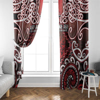 New Zealand Aotearoa Window Curtain Te Reo Maori Ake Ake Ake LT05 - Polynesian Pride