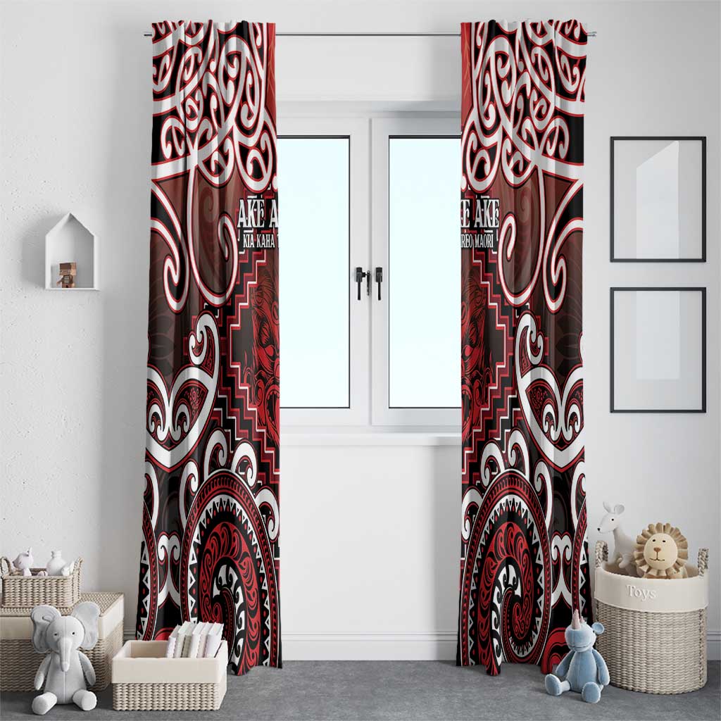 New Zealand Aotearoa Window Curtain Te Reo Maori Ake Ake Ake LT05 - Polynesian Pride