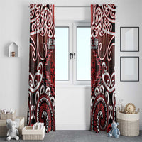 New Zealand Aotearoa Window Curtain Te Reo Maori Ake Ake Ake LT05 - Polynesian Pride