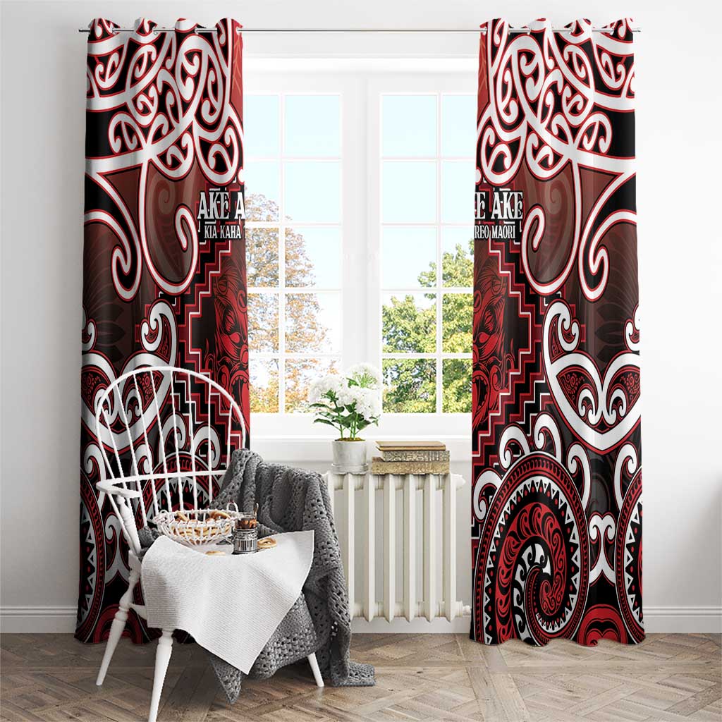 New Zealand Aotearoa Window Curtain Te Reo Maori Ake Ake Ake LT05 - Polynesian Pride