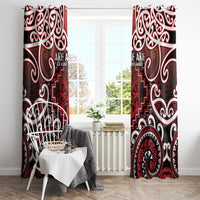New Zealand Aotearoa Window Curtain Te Reo Maori Ake Ake Ake LT05 - Polynesian Pride