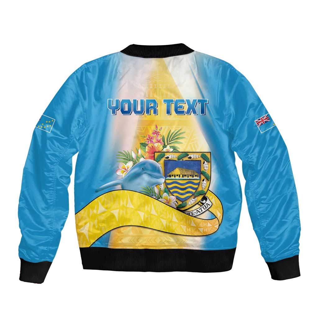 Personalised Tuvalu Independence Day Bomber Jacket Tuvalu Mo Te Atua LT05 - Polynesian Pride