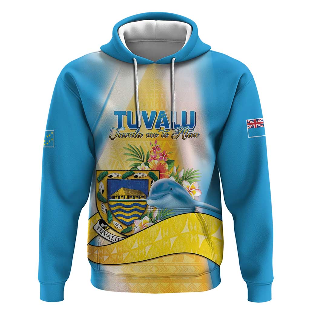 Personalised Tuvalu Independence Day Hoodie Tuvalu Mo Te Atua LT05 Pullover Hoodie Yellow - Polynesian Pride