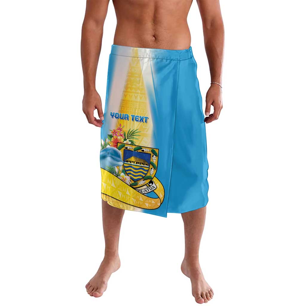 Personalised Tuvalu Independence Day Lavalava Tuvalu Mo Te Atua LT05 Yellow - Polynesian Pride