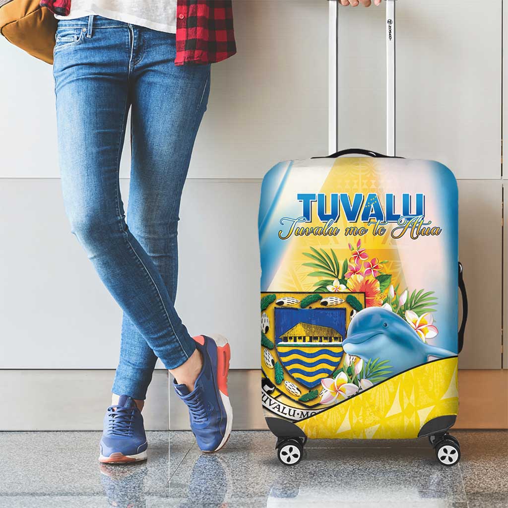 Tuvalu Independence Day Luggage Cover Tuvalu Mo Te Atua LT05 - Polynesian Pride