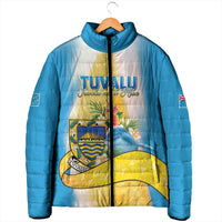 Personalised Tuvalu Independence Day Padded Jacket Tuvalu Mo Te Atua LT05 - Polynesian Pride