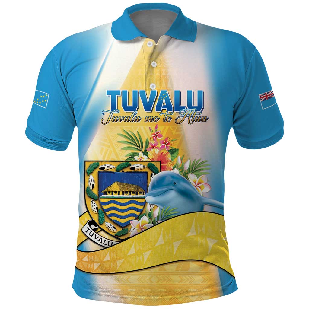 Personalised Tuvalu Independence Day Polo Shirt Tuvalu Mo Te Atua LT05 Yellow - Polynesian Pride