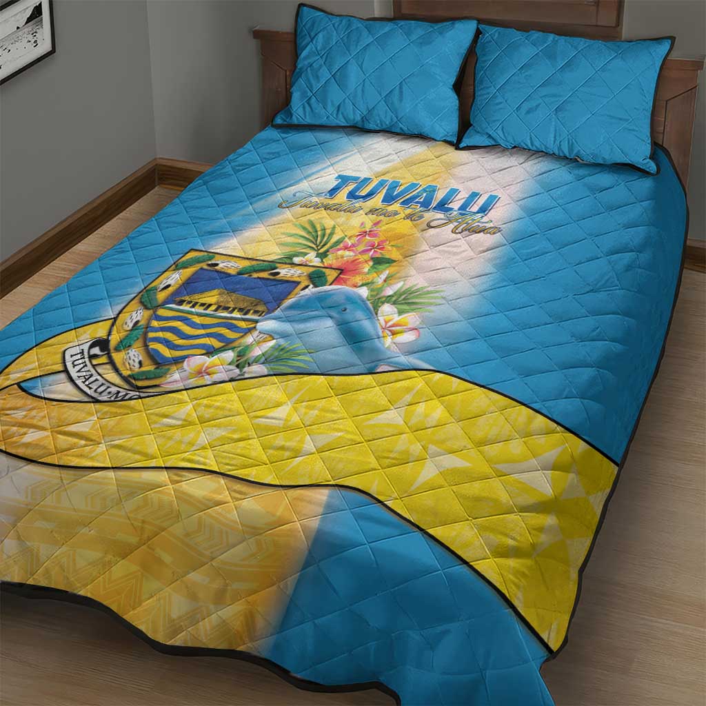 Tuvalu Independence Day Quilt Bed Set Tuvalu Mo Te Atua LT05 - Polynesian Pride