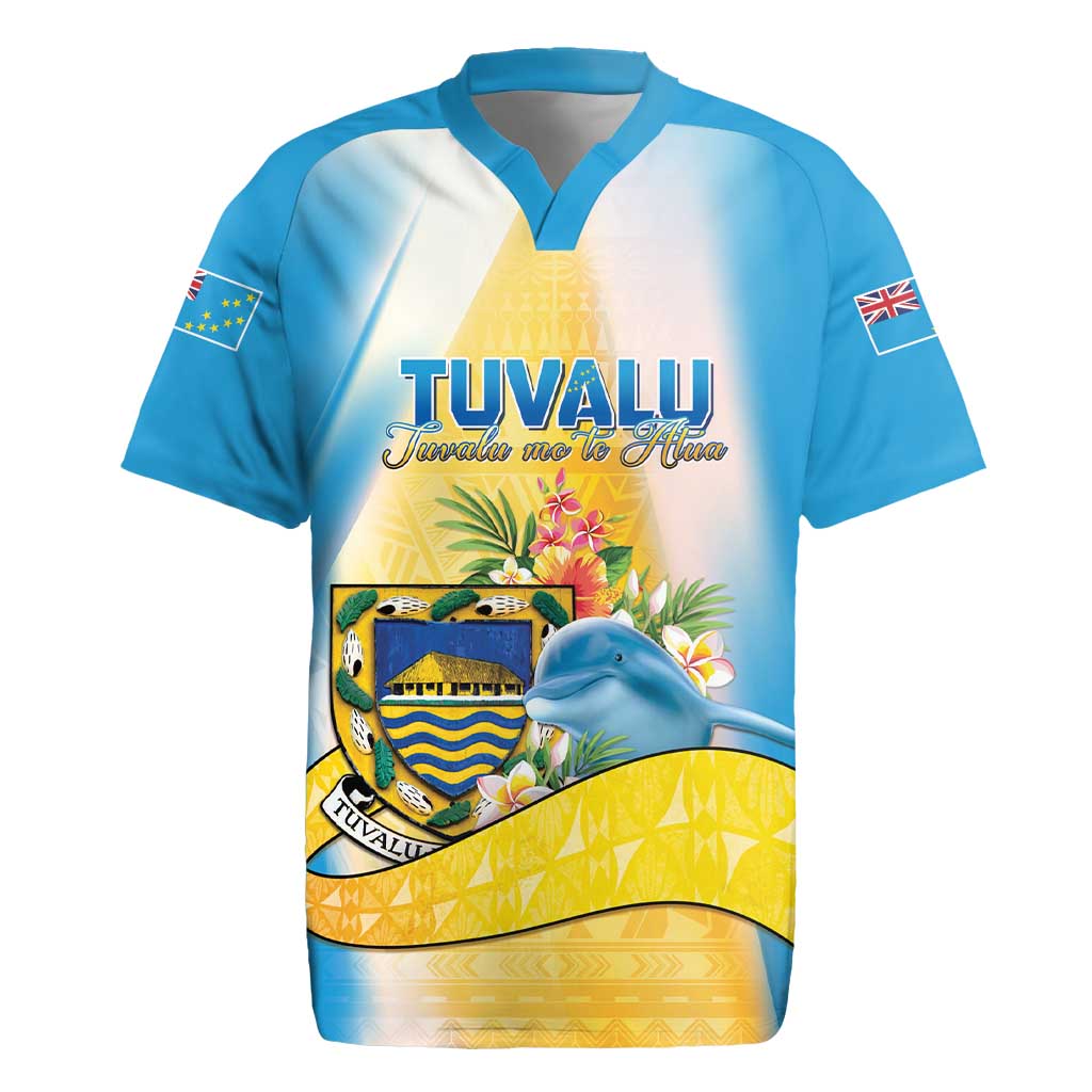 Personalised Tuvalu Independence Day Rugby Jersey Tuvalu Mo Te Atua LT05 Yellow - Polynesian Pride