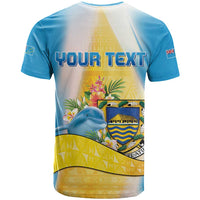 Personalised Tuvalu Independence Day T Shirt Tuvalu Mo Te Atua LT05 - Polynesian Pride