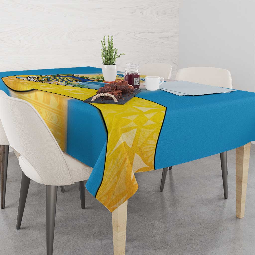 Tuvalu Independence Day Tablecloth Tuvalu Mo Te Atua LT05 - Polynesian Pride