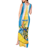 Personalised Tuvalu Independence Day Tank Maxi Dress Tuvalu Mo Te Atua LT05 - Polynesian Pride