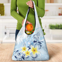 FSM Chuuk Constitution Day Grocery Bag Polynesian Curves Plumeria LT05 - Polynesian Pride
