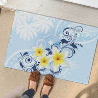 FSM Chuuk Constitution Day Rubber Doormat Polynesian Curves Plumeria LT05 - Polynesian Pride
