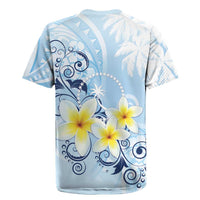 FSM Chuuk Constitution Day Rugby Jersey Polynesian Curves Plumeria LT05 - Polynesian Pride