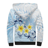 FSM Chuuk Constitution Day Sherpa Hoodie Polynesian Curves Plumeria LT05 - Polynesian Pride